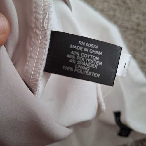 Boston Proper White Shorts Womens Size 14 NWOT Classic Preppy Pockets Chino - Picture 7 of 7