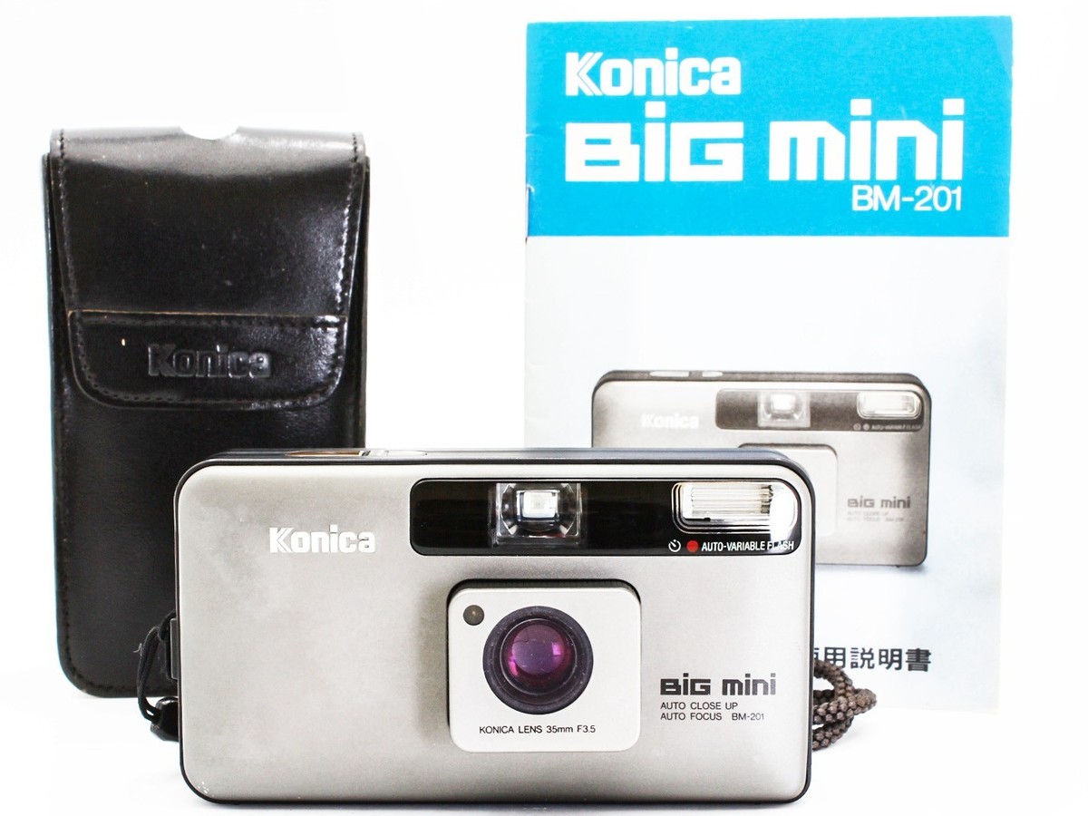 Konica Big Mini BM-201 Film Camera 35mm f/3.5 Lens from JAPAN【As
