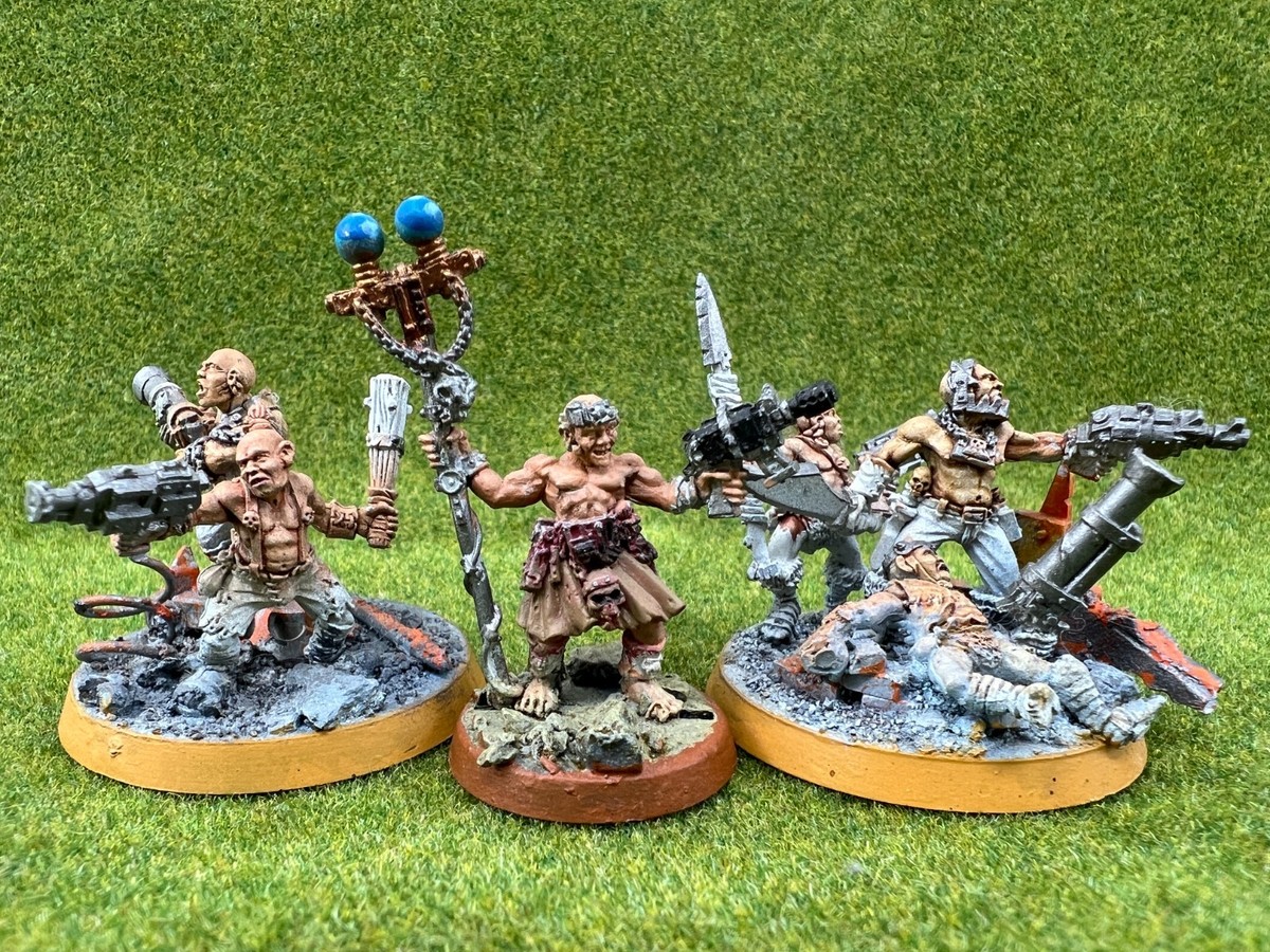 GORKAMORKA Warhammer 40k: Digga Shaman and Digga Boyz (Metal