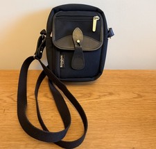 Billingham Compact Stowaway Camera Bag Case Strap Black Canvas & Black Strap VGC