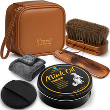 4-In-1 Mink Oil Leather Conditioner and Cleaner 3.52 Oz - Premium Waterproof For