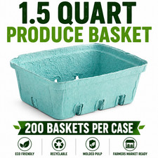 1.5  Qt. 200 Berry Basket Pulp Fruit Vegetable Garden Farm Market  Container