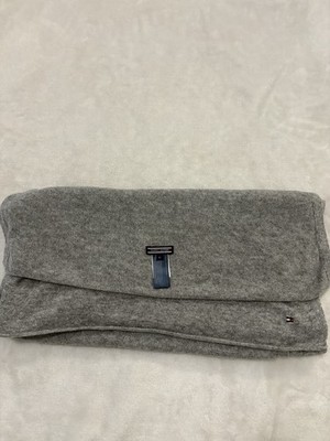Tommy Hilfiger Men s Gray Cotton Knit Logo Sweater, Solid, Size OS