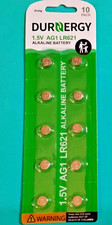 10 Pieces AG1 364 LR621 Batteries by Durnergy Expires 12-2027 FREE SHIPPING