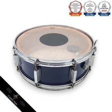 Lame Blue 14inch Snare Drum Japan Made Silver Finish