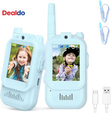 Video Walkie Talkies for Kids, Rechargeable Kids Walkies Talkies 2 Pack, Indoor