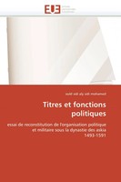 Ould Sidi Aly Sidi Mohamed | Titres Et Fonctions Politiques | Taschenbuch (2011)