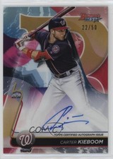 2020 Bowman's Best of Gold Refractor 22/50 Carter Kieboom #B20-CK Auto 13h9