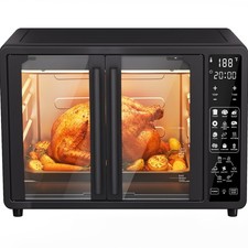 HOMSHADE 25QT French Door Air Fryer Toaster Oven Combo, Bake, Broil, Roast, 19