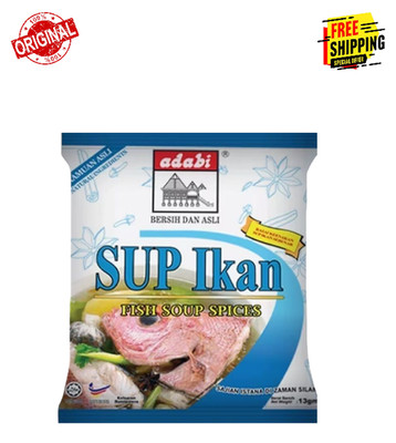 24X ADABI Sup Bunjut Fish Soup Spices 13g- Halal certificate Malaysia