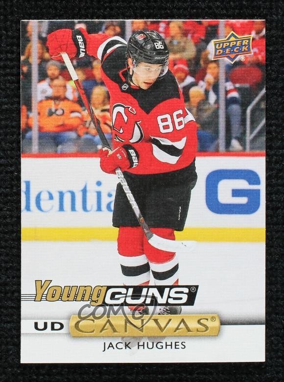 2019-20 Upper Deck UD Canvas Young Guns Jack Hughes #C239 Rookie RC