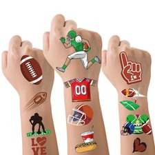 Football Temporary Tattoos 232 Pcs Sports Theme Party Stickers for Kids Face