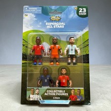 Supergoal All Stars Collectible Soccer Action Figures 5-Pack NEW-Messi Figure