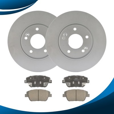 Front Brake Rotors + Brake Pads for Hyundai Sonata Ceramic Brake Pad Rotor Kit