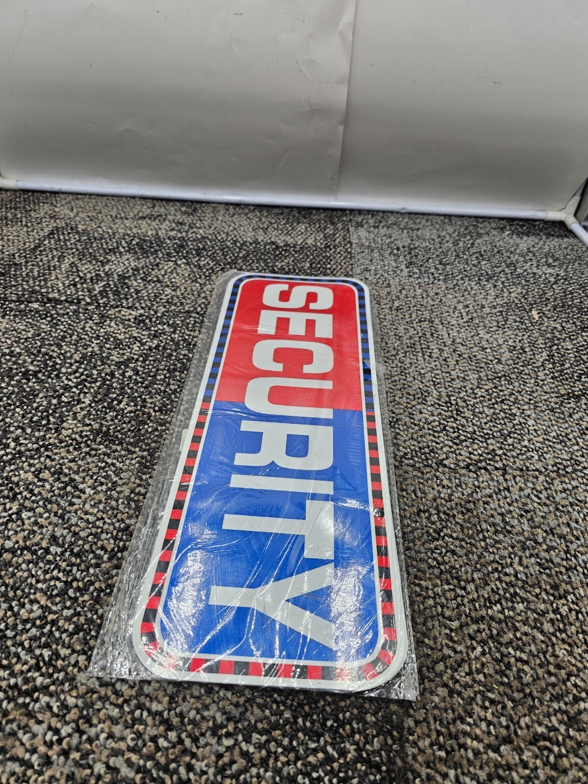 (QTY 2) B0CJG1DYJS Professional Security Sign Magnetic 18 x 6" For Vehicle Truck - second product detail image