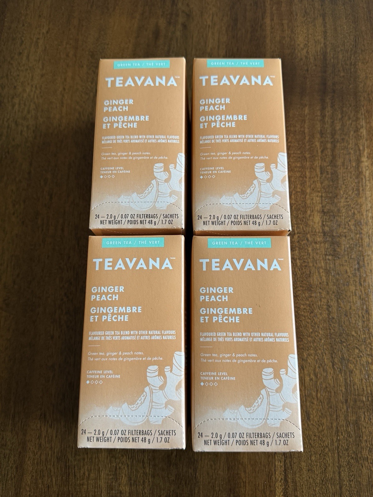 Vana Ginger Peach Green Tea 24ct (read Desc) Jan/2026
