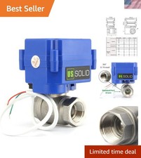 Compact 3/4" Motorized Ball Valve, Automatic Return, 85-265V AC - Durable & Safe