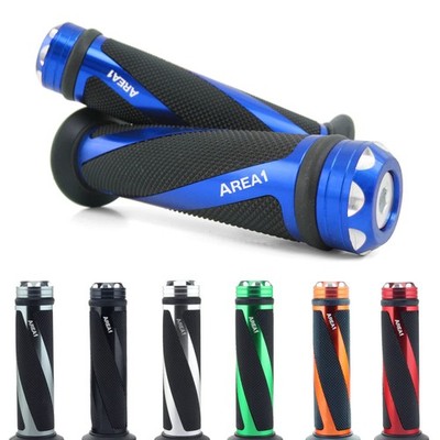 Universal Motorcycle Scooter Handlebar Grips Blue 2 Pack 22/24mm Compatible M...