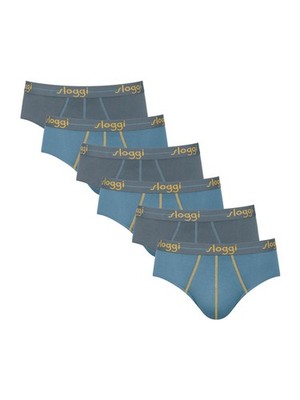 sloggi Herren Slip 6er Pack Start Midi unterwäsche Baumwolle Multipack