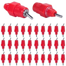 30 Pack Automatic Chicken Waterer Poultry Water Nipple Drinker Feeders Hen Du...