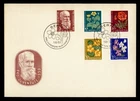 DR WHO 1959 SWITZERLAND FDC PRO JUVENTUTE FLOWER SEMI POST COMBO M77151