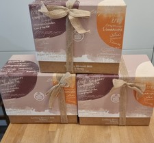 The Body Shop Almond Milk Honey Gift Set Shower Cream Scrub Body Cream Hand UK