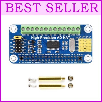 10-Ch ADC with Screw Terminal for Raspberry Pi & Jetson Nano