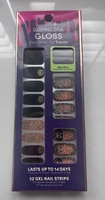 Dashing Diva Halloween Nail Strips Gloss Ultra Shine Gel Palette Limited Edition