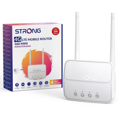 STRONG N300 Mbit/s WLAN 4G Router, 4G Cat4 LTE Netzwerk, 100Mbit/s LAN-Port, Abn