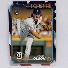 2024 TOPPS SERIES 1 - #308 REESE OLSON ROOKIE INDEPENDENCE DAY /76 TIGERS (RC)