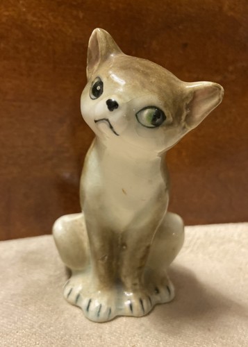 Lot Of 3 Vintage MCM Ceramic Cat, Rabbit & Mouse Figurines - Picture 9 of 20