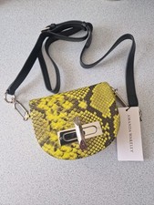 Amanda Wakeley Women's Crossbody Leather Python Print Bag