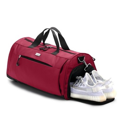 Gym Bag for Women  Men, Unisex Duffel Bag with Shoe Compartment  Wet Pocket f...