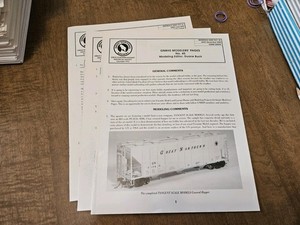 Great Northern Modeling Reference Sheets MP45-MP47 (3 Total)(Used)