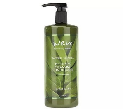 WEN by Chaz Dean 32 oz Cleansing Conditioner w/Rice Protein, Bamboo GreenTea