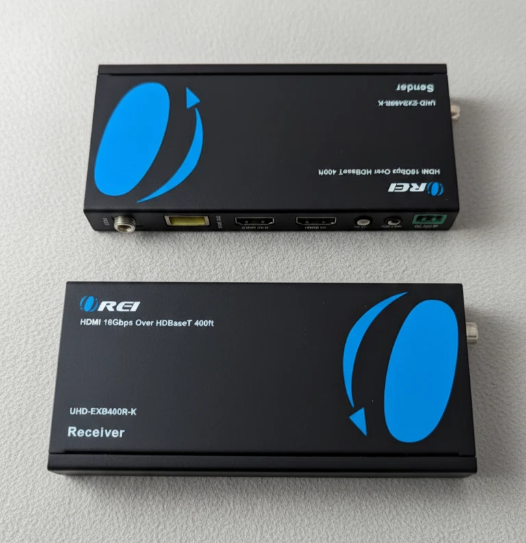 Orei UHD-EXB400R-K HDBaseT 4K 60Hz HDMI Extender 400ft Over CAT6 PoE OPEN BOX - Image 2 of 4