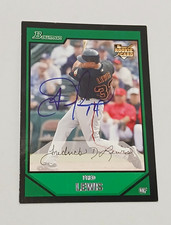 Fred Lewis San Francisco Giants 2007 Bowman Autograph Rookie Card #214 READ DESC. rookie card picture