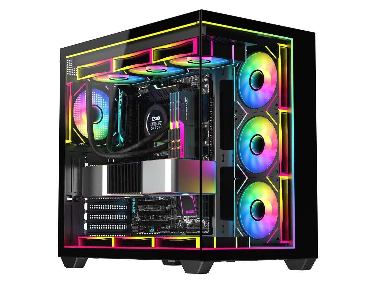 ATX DIYPC IDX3-ATX-ARGB Black Dual USB30 Type C ATX 15190₽