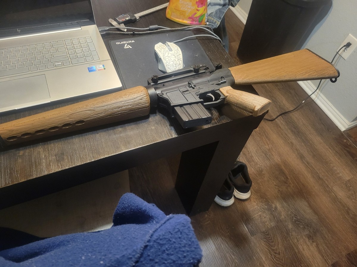 M16 ウッドプレート M16a1 Wood Parts / fallout service rifle parts / wood m16 | eBay