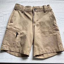 Magellan Outdoors Fish Gear Girls Beige Cargo Shorts Size 6 Polyester Pockets