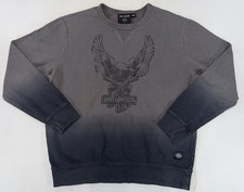 Harley-Davidson Ombre Road Captain Eagle Sweatshirt Men's Large