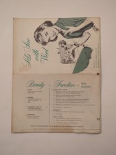Vintage 1956 Let's Sew With Wool Booklet SC The American Wool Council