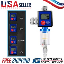 14 Air Flow Regulator Digital Pressure Gauge Filter Tool For Paint Spray Gun