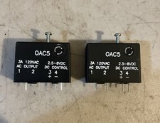 Lot Of 2! CRYDOM OAC5 3A 120VAC Output 2.5-8VDC DC Control