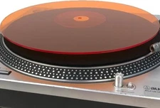 Acrylic Turntable Mat-Acrylic Slipmat for 12" Vinyl LP Record Players Orange_lit