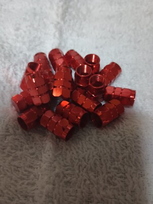 5 Sets (20caps) Red Valve Stem Caps Fits Standard Valve Stems like most vehicles