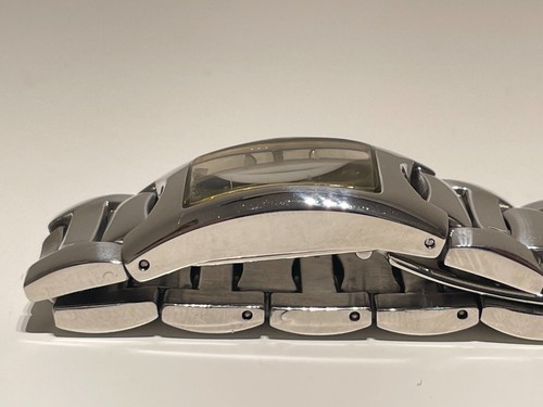 RETRO BEAUTIFUL RECTANGLE LADIES ST.STEEL QUARTZ WATCH BRACELET "ALPHA SAPHIR" - Picture 9 of 9