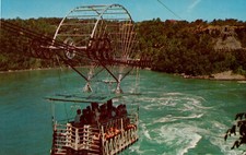 Vintage Postcard Spanish Aerocar Over Whirlpool Niagara Falls Canada cable car