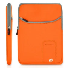 For 10" Microsoft Surface Go 3 Orange Neoprene Tablet Case Travel Soft Sleeve 