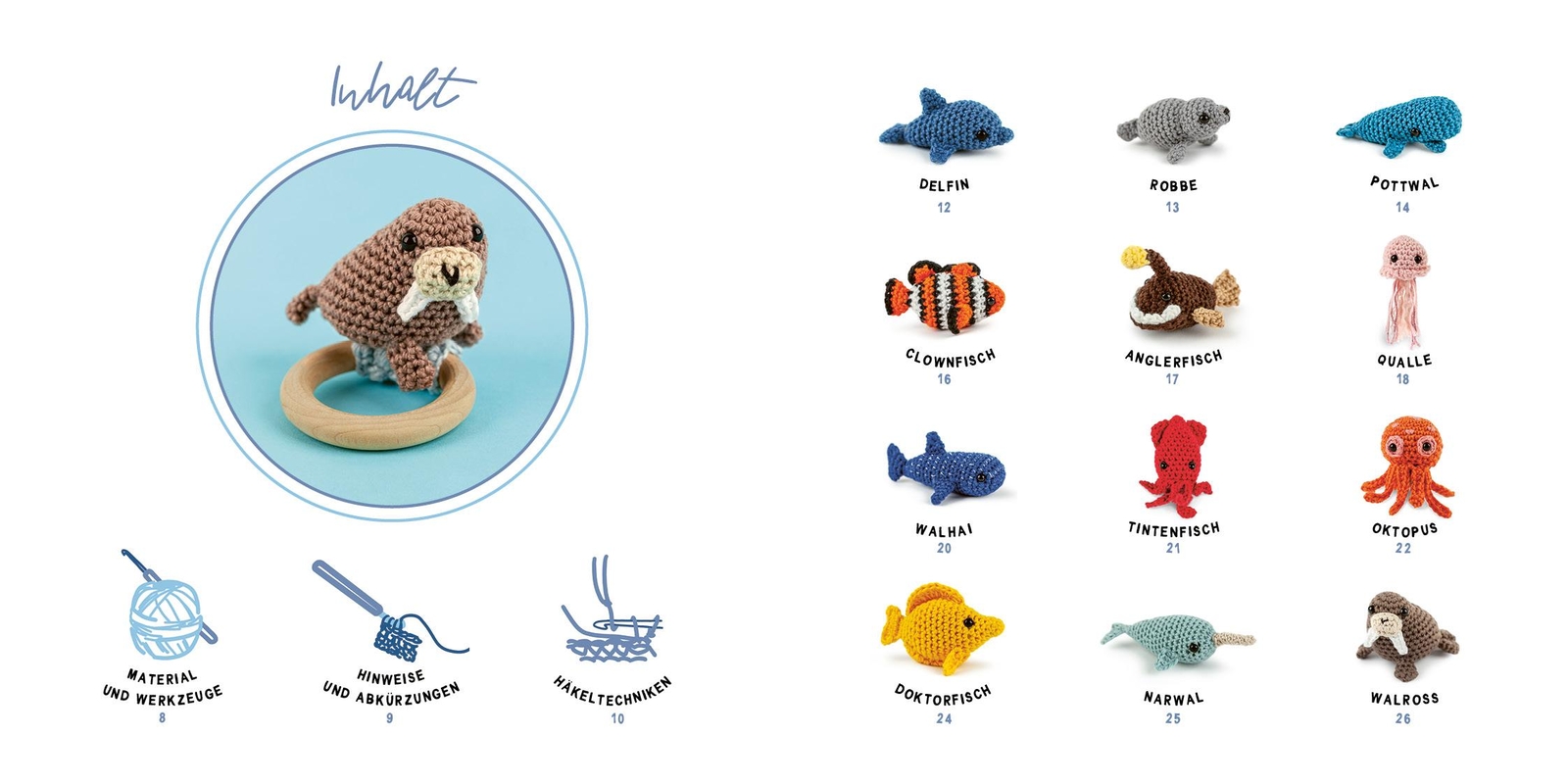 Thumbnail - Mini-amigurumis - Süße Meeresbewohner Sarah Abbondio